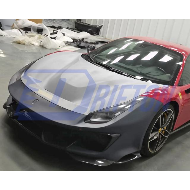 Pista Conversion Body Kit with Dry Carbon Fiber AeroKits For Ferrari 488 GTB Spider 2015-2018