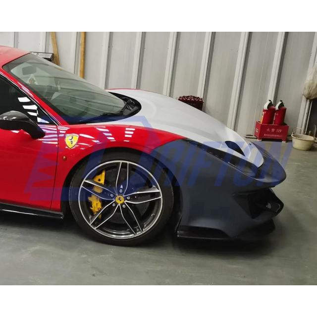 Pista Conversion Body Kit with Dry Carbon Fiber AeroKits For Ferrari 488 GTB Spider 2015-2018