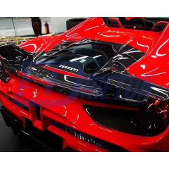 Mansory Style Dry Carbon Fiber Rear Engine Cover Lid For Ferrari 488 Spider 2015-2018
