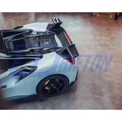 Mansory Style Dry Carbon Fiber Rear Engine Cover Lid For Ferrari 488 Spider 2015-2018