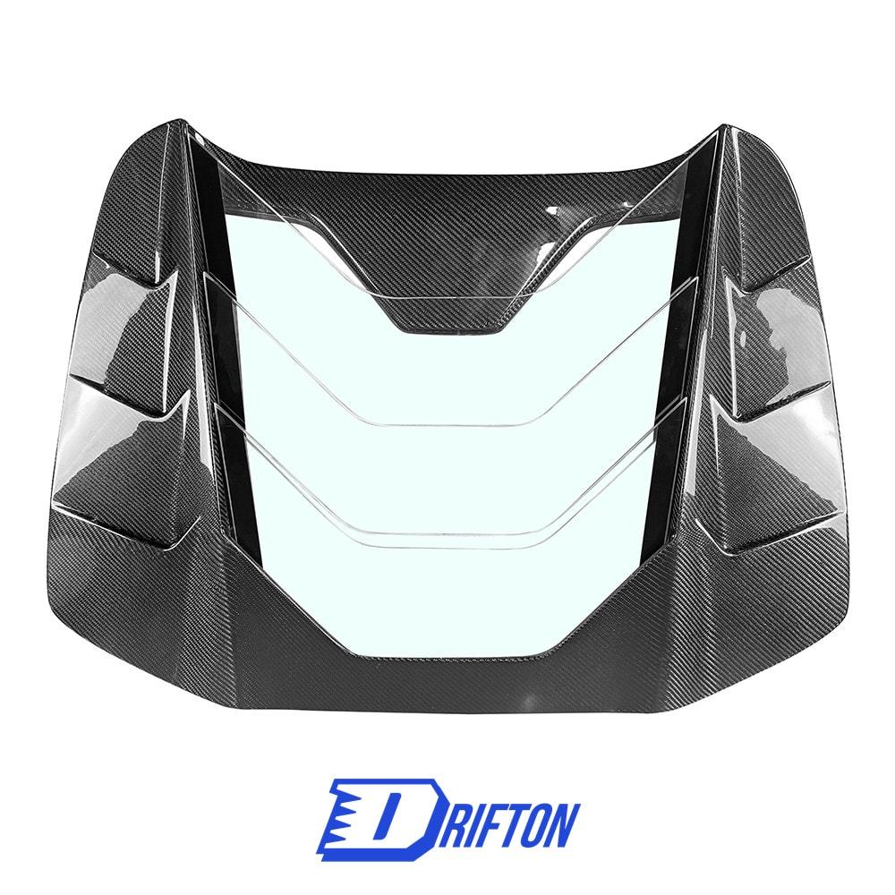 Mansory Style Dry Carbon Fiber Rear Engine Cover Lid For Ferrari 488 Spider 2015-2018