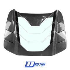 Mansory Style Dry Carbon Fiber Rear Engine Cover Lid For Ferrari 488 Spider 2015-2018