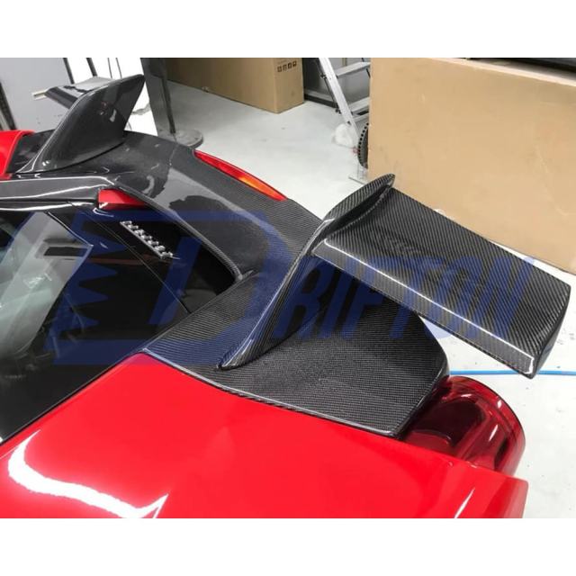 Mansory Style Dry Carbon Fiber Rear Spoiler For Ferrari 488 GTB Spider 2015-2018