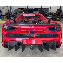 Mansory Style Dry Carbon Fiber Rear Spoiler For Ferrari 488 GTB Spider 2015-2018