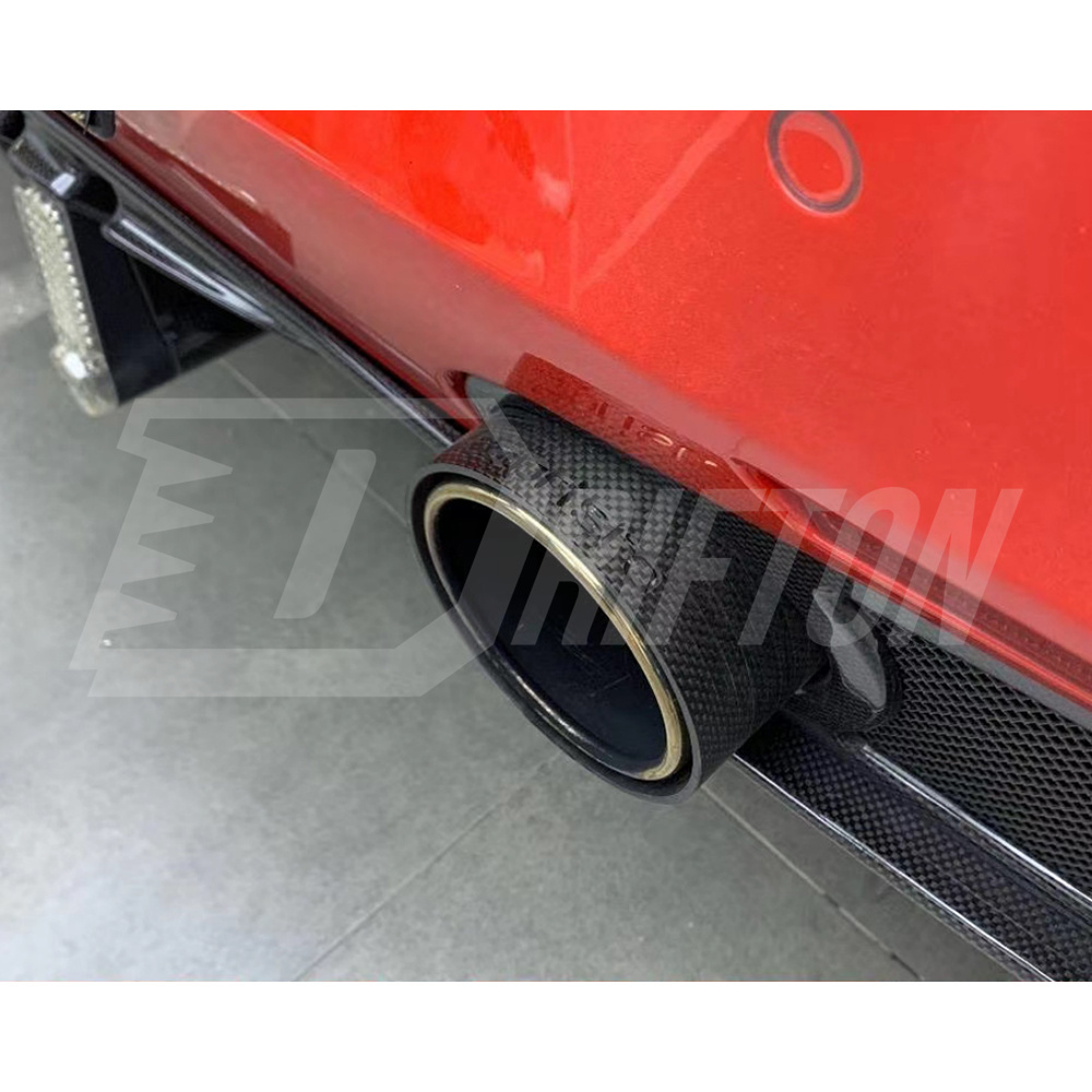 Capristo-Style Dry Carbon Fiber End Pipe Shells For Ferrari 488 GTB 2015-2018