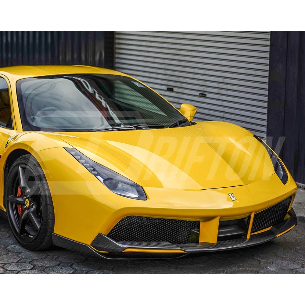 Novitec Style Dry Carbon Fiber Front Splitter For Ferrari 488 GTB Spider 2015-2018