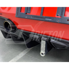 Capristo Style Dry Carbon Fiber End Pipe Shells For Ferrari 488 GTB 2015-2018