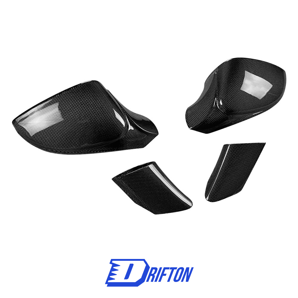 Dry Carbon Fiber Mirror Caps For Ferrari 488 GTB 2015-2018