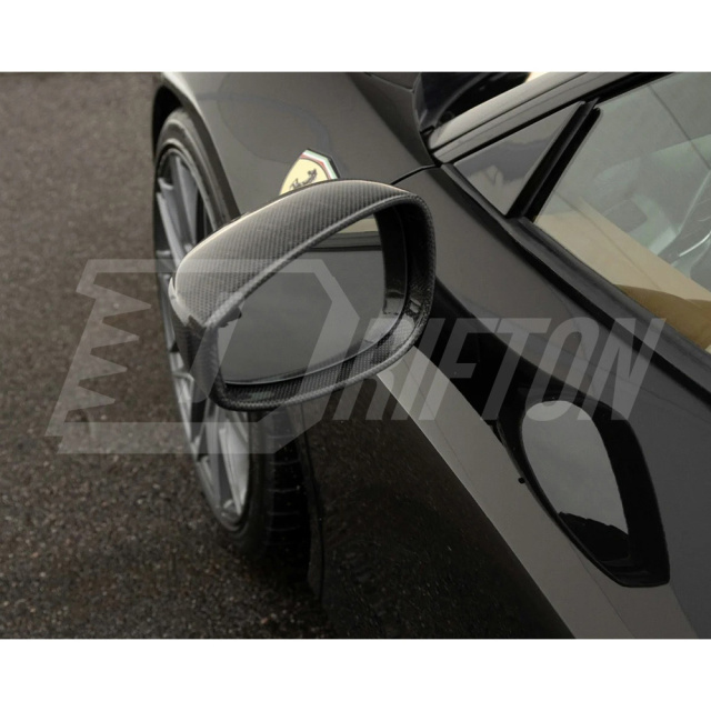 Dry Carbon Fiber Mirror Caps For Ferrari 488 GTB 2015-2018