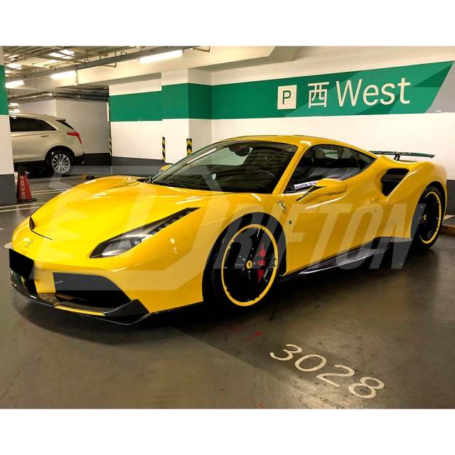 Novitec Style Dry Carbon Fiber Front Lip For Ferrari 488 GTB Spider 2015-2018