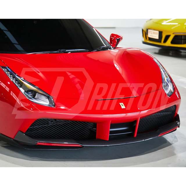 Novitec Style Dry Carbon Fiber Front Lip For Ferrari 488 GTB Spider 2015-2018