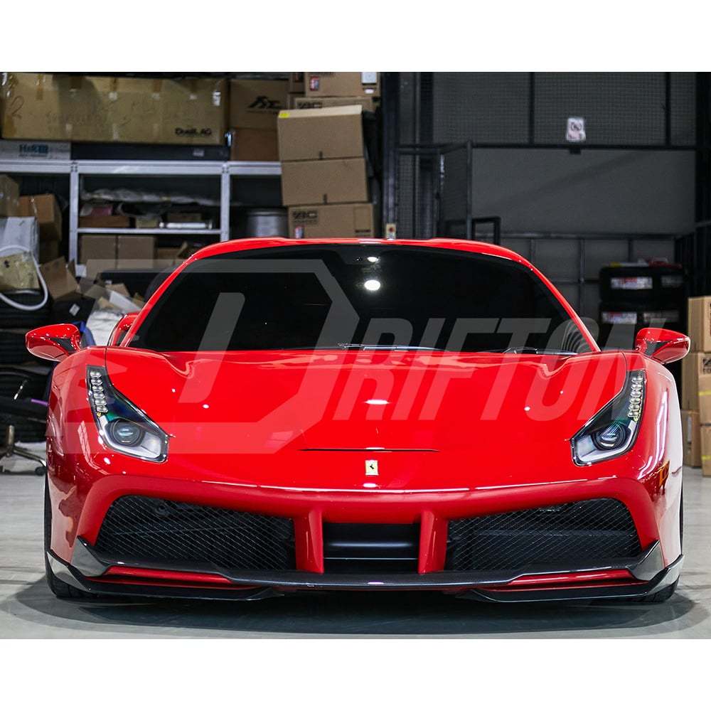 Novitec Style Dry Carbon Fiber Front Lip For Ferrari 488 GTB Spider 2015-2018
