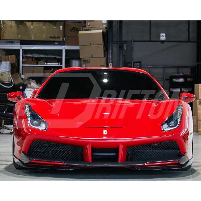 Novitec Style Dry Carbon Fiber Front Lip For Ferrari 488 GTB Spider 2015-2018