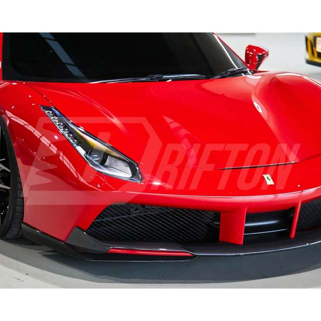 Novitec Style Dry Carbon Fiber Front Splitter For Ferrari 488 GTB Spider 2015-2018