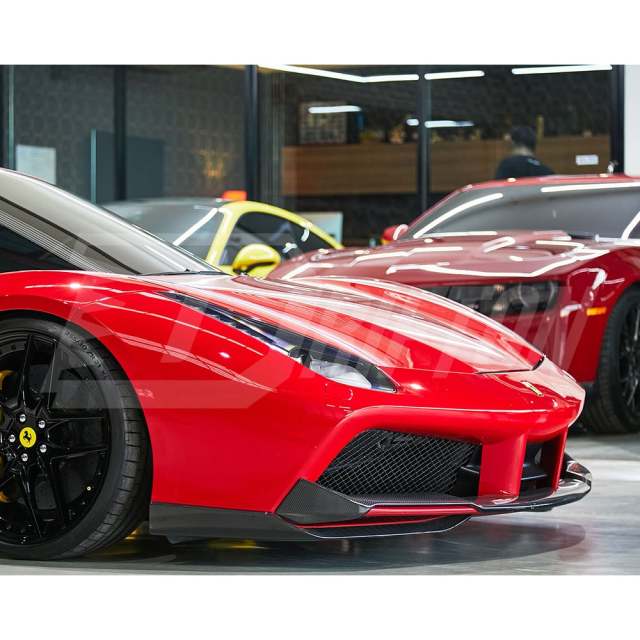 Novitec Style Dry Carbon Fiber Front Splitter For Ferrari 488 GTB Spider 2015-2018