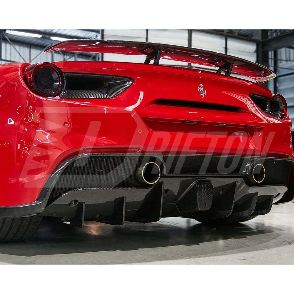 Novitec Style Dry Carbon Fiber Rear Spoiler For Ferrari 488 GTB Spider 2015-2018