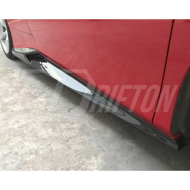 Novitec Style Dry Carbon Fiber Side Skirt For Ferrari 488 GTB Spider 2015-2018