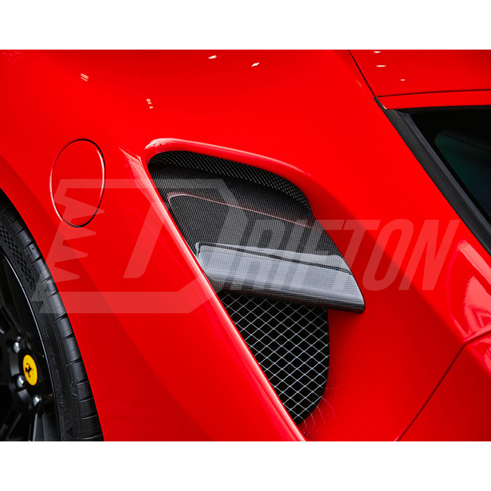 Novitec Style Dry Carbon Fiber Side Vent For Ferrari 488 GTB Spider 2015-2018