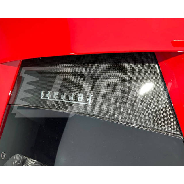 Dry Carbon Fiber Engine Bay Set Cover Kits For Ferrari F8 Tributo 2019-2022
