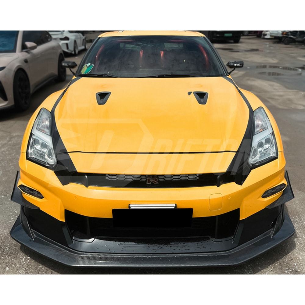 Carbon Fiber Front Canards For Nissan R35 GTR 2024+