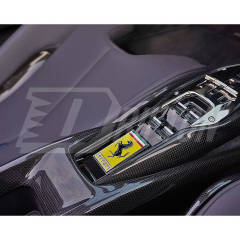 Dry Carbon Fiber Interiors Kits Center Console Armrest Parts For Ferrari 296 GTB 2021-2025