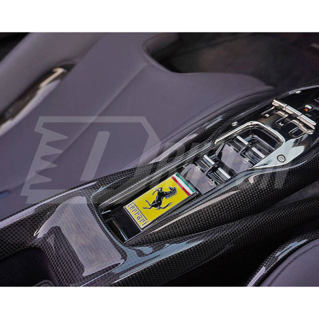 Dry Carbon Fiber Interiors Kits Center Console Armrest Parts For Ferrari 296 GTB 2021-2025