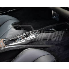 Dry Carbon Fiber Interiors Kits Center Console Armrest Parts For Ferrari 296 GTB 2021-2025