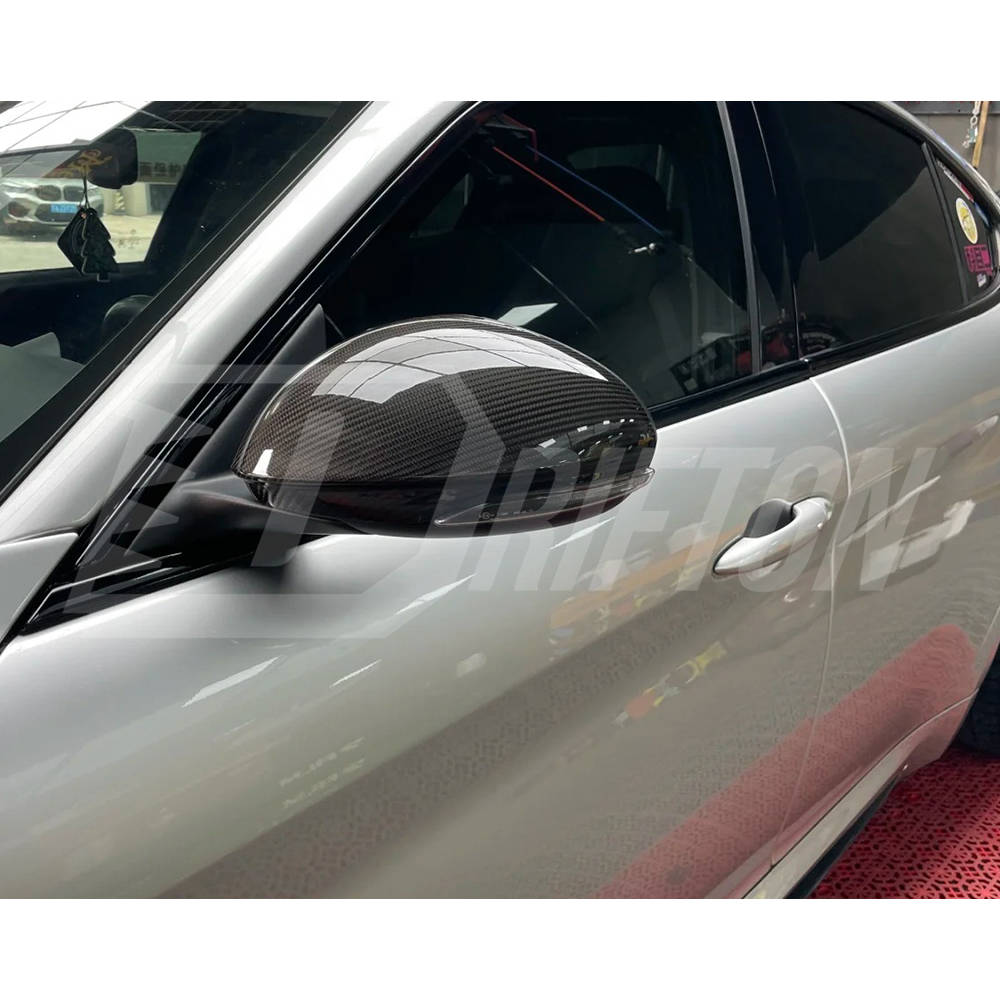 ABS + Carbon Fiber Side Mirror Housing For Alfa Romeo Giulia