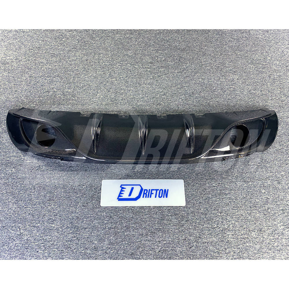 B Style Carbon Fiber Rear Diffuser For Alfa Romeo Giulia Sport 2016-2018