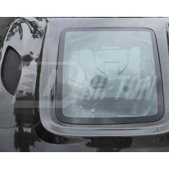 Carbon Fiber Hood With Glass For Alfa Romeo Giulia & Quadrifoglio 2016-2023