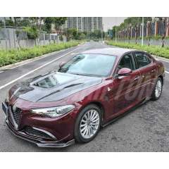 Carbon Fiber Hood With Glass For Alfa Romeo Giulia & Quadrifoglio 2016-2023