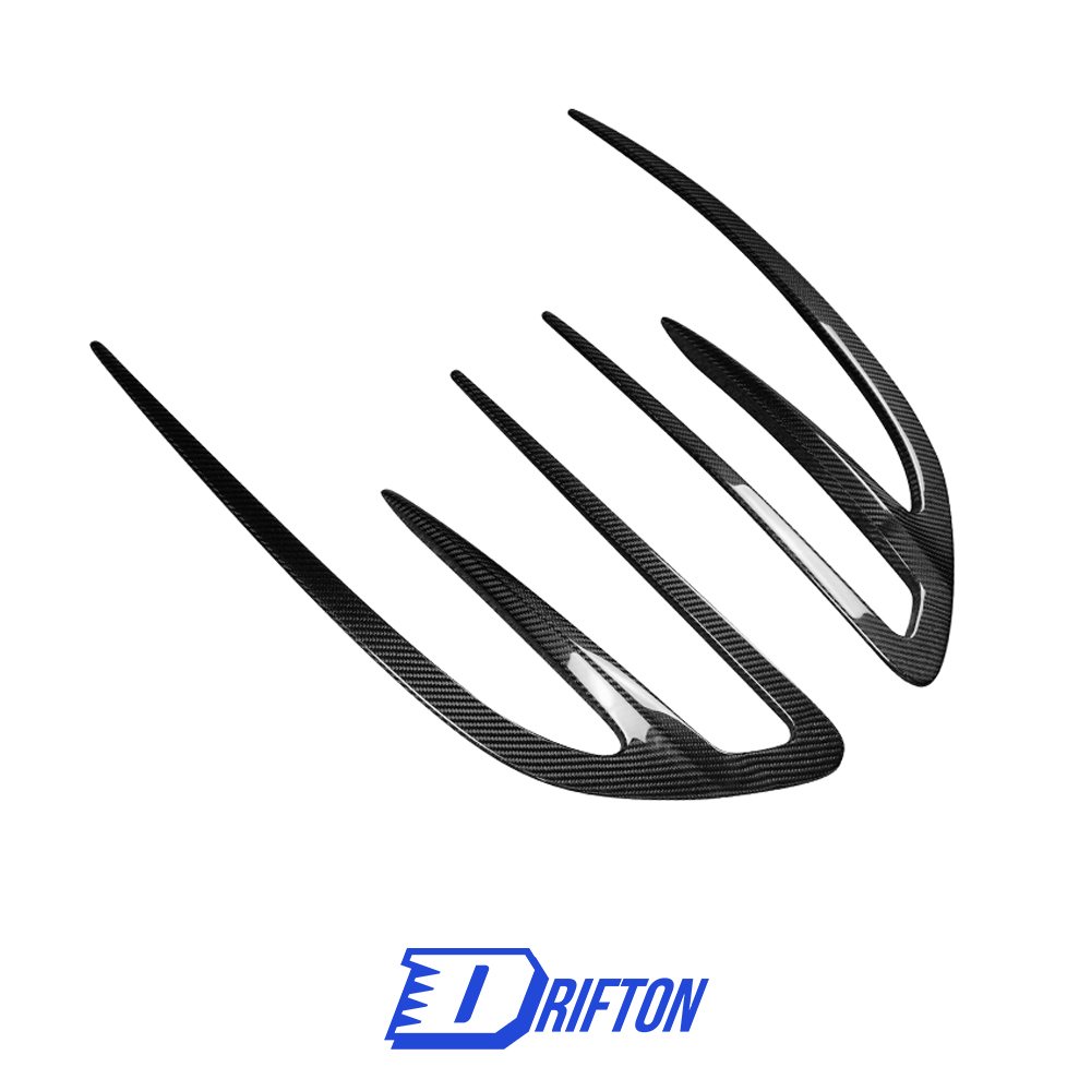 Aria Style Dry Carbon Fiber Hood Vents Trim For Maserati MC20