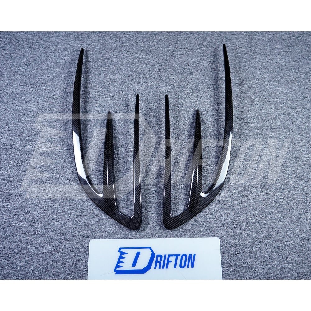 Aria Style Dry Carbon Fiber Hood Vents Trim For Maserati MC20