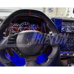 Customize Carbon Fiber Steering Wheel With Center Trim Cover For Nissan R35 GTR 2008-2016