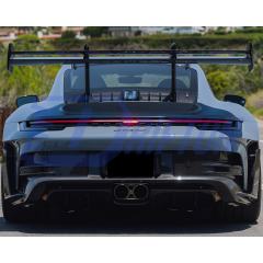Dry Carbon Fiber Rear Wing Tips For Porsche 911 992 GT3RS 2023-ON
