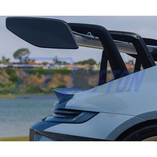 Dry Carbon Fiber Rear Wing Tips For Porsche 911 992 GT3RS 2023-ON