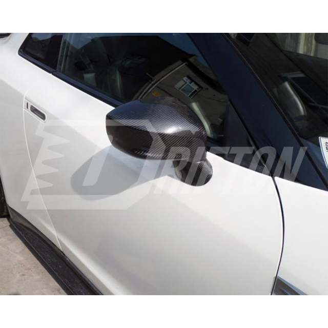 Dry Carbon Fiber Mirror Cap Replacement For Nissan R35 GTR 2008-2026