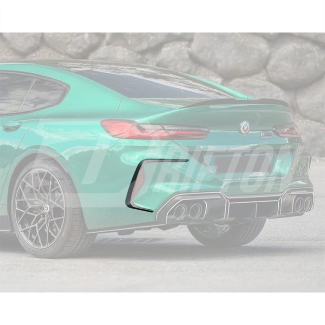 Paktechz Style Dry Carbon Fiber Rear Side Vent Trim For BMW M8 F91 F92 2020-2024