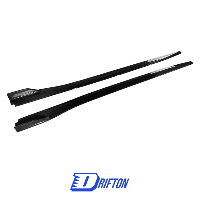 Project Black S Concept Style Carbon Fiber Side Skirt For Infiniti Q50 2013-2024