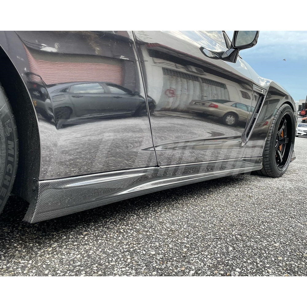 Nismo Style Carbon Fiber Side Skirt For Nissan R35 GTR 2008-2026