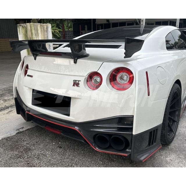 Nismo Style Partial Carbon Fiber Rear Bumper For Nissan R35 GTR 2008-2023