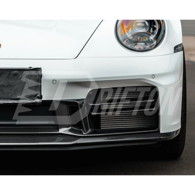 OEM Style Dry Carbon Fiber Front Bumper Side Vents Grille Trim For Porsche 911 Carrera 992.2 2024-On