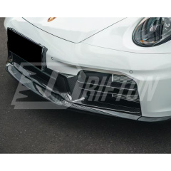 OEM Style Dry Carbon Fiber Front Bumper Side Vents Grille Trim For Porsche 911 Carrera 992.2 2024-On