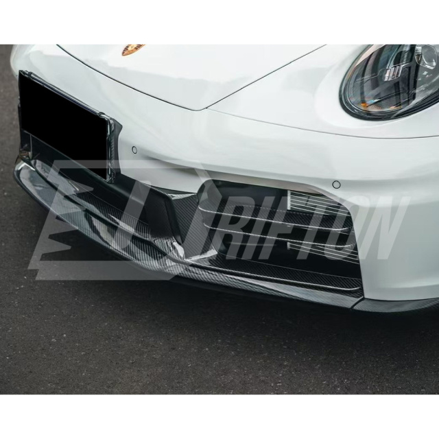 OEM Style Dry Carbon Fiber Front Bumper Side Vents Grille Trim For Porsche 911 Carrera 992.2 2024-On