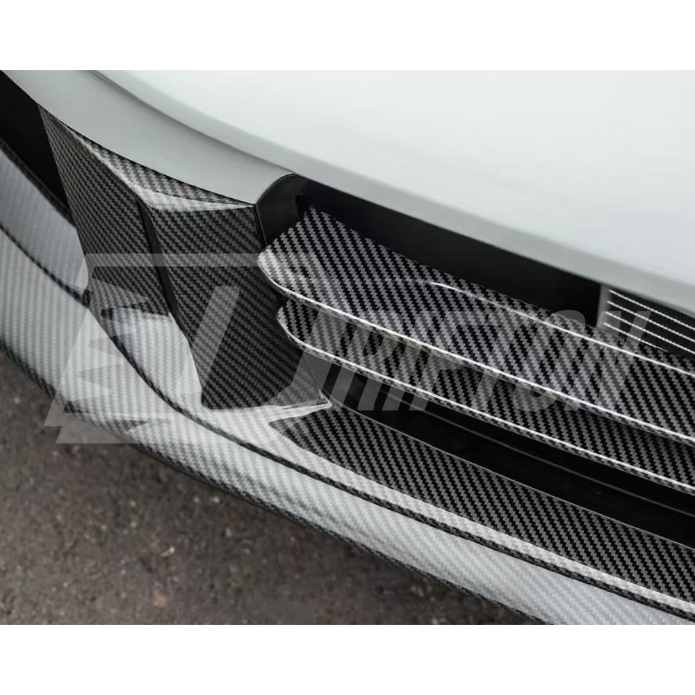 OEM Style Dry Carbon Fiber Front Bumper Side Vents Grille Trim For Porsche 911 Carrera 992.2 2024-On