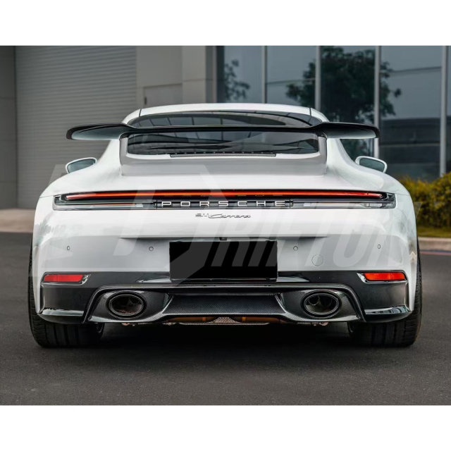 OEM Style Dry Carbon Fiber Rear Diffuser For Porsche 911 Carrera 992.2 2024-On