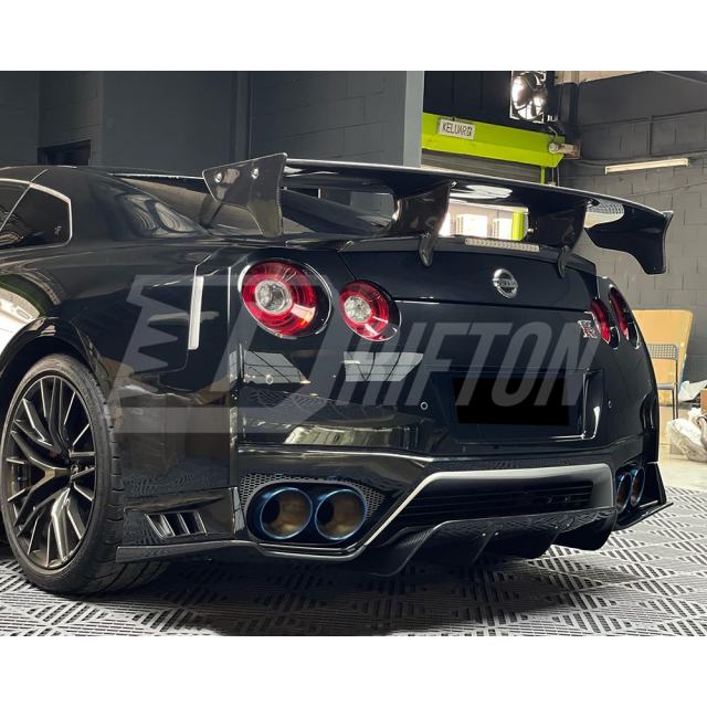 TopSecret Style Carbon Fiebr Rear Spoiler GT Wing For Nissan R35 GTR 2008-2026