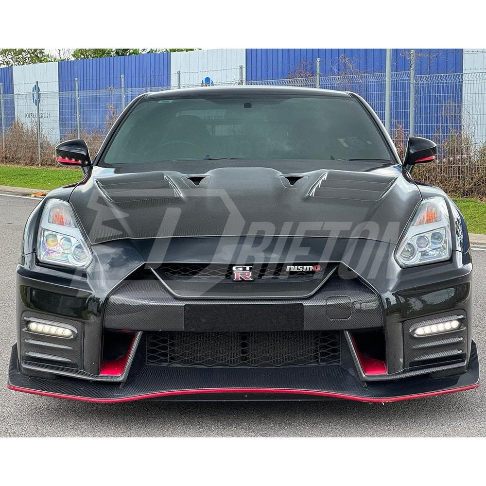 TopSecret Style Carbon Fiber Hood For Nissan R35 GTR 2017-2026