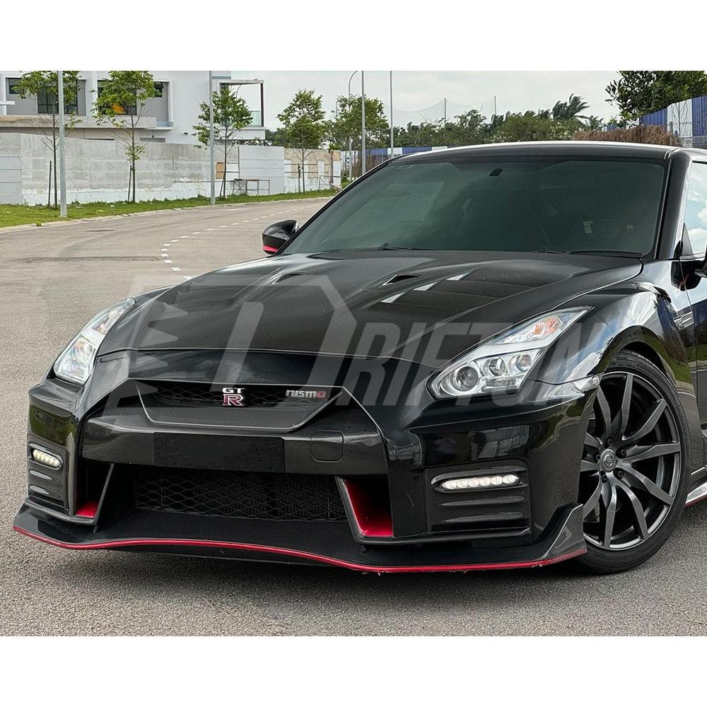 TopSecret Style Carbon Fiber Hood For Nissan R35 GTR 2017-2026