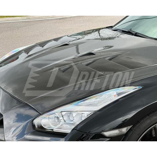 TopSecret Style Carbon Fiber Hood For Nissan R35 GTR 2017-2026